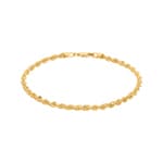3.1mm Kordelarmband 750/18 K Gelbgold halbmassiv