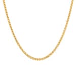 3.3mm Zopfkette 750/18 K Gelbgold - CZO1005