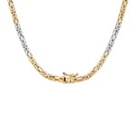 3.5mm Collier chaîne royale classique or bicolore 750/18 ct massif - CKO4003