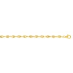 3.5mm Schiffsankerarmband 375/9 K Gelbgold halbmassiv