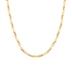 3.9mm Collier fantaisie or jaune 750/18 ct