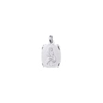 Pendentif or gris 750/18 ct 13x16mm, St. Christophe - 33116G