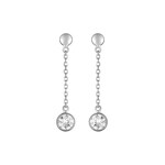 Drop Earrings 750/18 K White Gold with Cubic Zirconia - 38SB92GZ