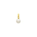 Pendant 750/18 K Yellow Gold with Freshwater Pearl and Diamond 0.02ct.