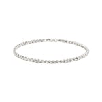 3mm Armband 750/18 K Weissgold