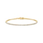 4.00ct Diamond Tennis Bracelet 750/18 K Yellow Gold