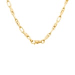 4.1mm Fantasiekette 750/18 K Gelbgold halbmassiv - KE-0564-GG