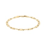 4.2mm Valentino Armband 750/18 K Gelbgold halbmassiv