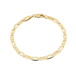 4.2mm Bracelet valentino or jaune 750/18 ct semi-massif - AR-V100-GG