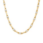 4.4mm Fantasy Chain Semi Solid 750/18 K Yellow and White Gold