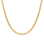 4.4mm Kordelkette 750/18 K Gelbgold halbmassiv
