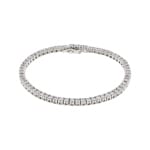4.79 carats diamants bracelet rivière or gris 750/18 ct