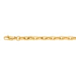 4.8mm Cable Bracelet Semi Solid 750/18 K Yellow Gold - AR-0088-GG
