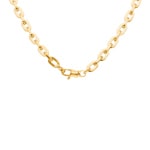 4.8mm Cable Chain Semi Solid 750/18 K Yellow Gold - KE-0088-GG