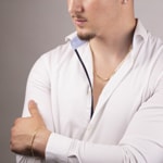 4.9mm Panzerarmband 750/18 K Gelbgold halbmassiv - AR-G120-GG