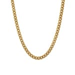4mm Cuban Link Panzerkette vergoldet