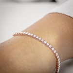 5.00 Karat Diamanten Tennisarmband 750/18 K Roségold - AR-69167-5-RG