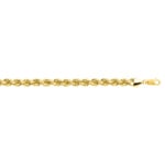 5.0mm Rope Chain Semi Solid 750/18 K Yellow Gold