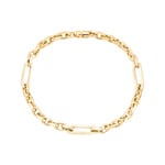 5.5mm Fantasiearmband 750/18 K Gelbgold halbmassiv - AR-0179-GG