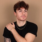 5.5mm Fantasy Chain Semi Solid 750/18 K Yellow and White Gold - KE-0179-GG