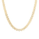 5.7mm Necklace Semi Solid 750/18 K Yellow Gold