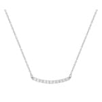 Collier 750/18 K Weissgold mit Zirkonia