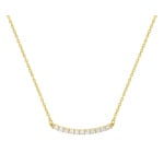 Necklace 750/18 K Yellow Gold with Cubic Zirconia