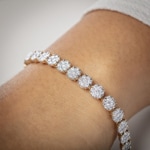6.00 carats diamants bracelet rivière or jaune 750/18 ct - AR-69211-GG