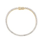 6.00 carats diamants bracelet rivière or jaune 750/18 ct - AR-74926-GG
