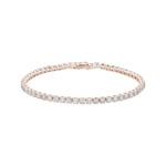 6.00 carats diamants bracelet rivière or rosé 750/18 ct