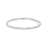 6.00 carats diamants bracelet rivière or gris 750/18 ct - AR-74926-WG