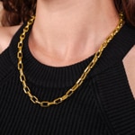 6.2mm Ankerkette 750/18 K Gelbgold halbmassiv - KE-0540-GG