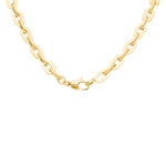 6.5mm Collier forçat or jaune 750/18 ct semi-massif - KE-0039-GG