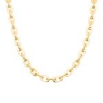 6.5mm Collier forçat or jaune 750/18 ct semi-massif