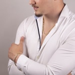 7.4mm Panzerkette 750/18 K Gelbgold halbmassiv - KE-G180-GG