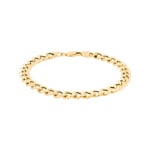 7.4mm Panzerarmband 750/18 K Gelbgold halbmassiv