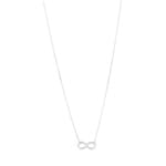 Collier mit Anhänger 750/18 K Weissgold 42cm, Infinity