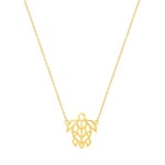 Necklace with Pendant 750/18 K Yellow Gold 42cm, Turtle