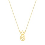 Necklace with Pendant 750/18 K Yellow Gold 42cm, Pineapple