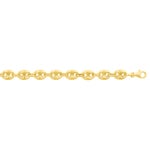 8.0mm Mariner Chain Semi Solid 750/18 K Yellow Gold