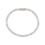 8.20ct Diamond Tennis Bracelet 750/18 K Rose Gold - AR-74927-RG