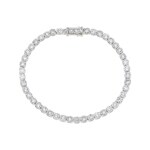 8.20ct Diamond Tennis Bracelet 750/18 K White Gold - AR-74927-WG