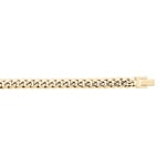 8mm Cuban Link Curb Bracelet Gold plated - AR0015-G-8MM