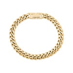 8mm Cuban Link Curb Bracelet Gold plated - AR0015-G-8MM