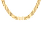 9.1mm Collier 750/18 K Gelbgold halbmassiv - KE-0014-GG