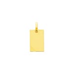 Engravable Pendant 750/18 K Yellow Gold 16 x 24mm