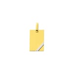 Engravable Pendant 750/18 K Yellow and White Gold 16x24mm