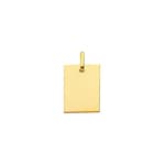 Plakette 750/18 K Gelbgold 14x19mm
