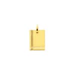 Engravable Pendant 750/18 K Yellow Gold 15x19mm