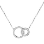 Collier or gris 750/18 ct avec diamants 0.03ct. H/p1